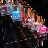 Clear Acrylic Nail Polish Salon Wall Rack Storage Shelf