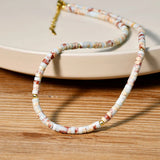 Colorful Stone Beads Necklace for Women Party Jewelry Gift