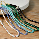 Colorful Stone Beads Necklace for Women Party Jewelry Gift