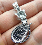 Abalone Shell Cat Pendant for Jewelry Making