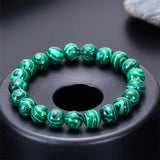 Natural Malachite Bracelet Bead Charm Bracelets Bangles Yoga Jewelry