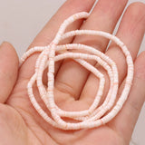 Natural Shell Beads Round Loose Spacer Beads for Jewelry Making 14''