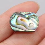 Rectangle Zelanian Abalone Shell Double Hole Beads 10Pcs