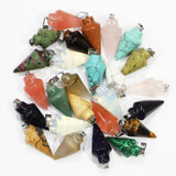 Natural Stone Pendant Charms DIY Jewelry Accessories 24Pcs