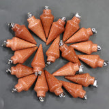 Natural Stone Pendant Charms DIY Jewelry Accessories 24Pcs