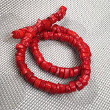 Natural Red Coral Gravel Beads for DIY Jewelry Making