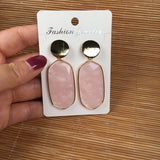 Rose Quartzs Earrings Stud Jewelry Turquoises Drop Earring