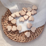 Natural Wooden Heart Spacer Beads for Baby Teethers DIY Crafts