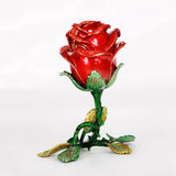 Enamel Rose Flower Jewelry Box Drop Wholesele
