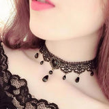 Crystal Choker Necklace Charm Chain Women Accessories