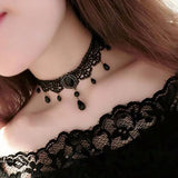 Crystal Choker Necklace Charm Chain Women Accessories