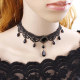 Crystal Choker Necklace Charm Chain Women Accessories