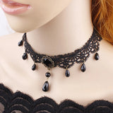 Crystal Choker Necklace Charm Chain Women Accessories