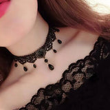 Crystal Choker Necklace Charm Chain Women Accessories