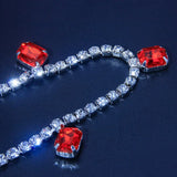 Crystal Rhinestone Nipple Chain Body Jewelry for Women