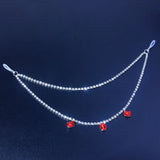 Crystal Rhinestone Nipple Chain Body Jewelry for Women