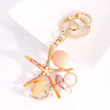 Ocean Wind Key Chain Sea Scallop Car Bag Pendant Gift