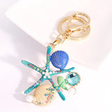 Ocean Wind Key Chain Sea Scallop Car Bag Pendant Gift