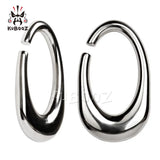 Stainless Steel Ear Clip Piercing Expanders Earrings 6mm