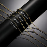 Stainless Steel Paper Clip Chain Necklace Women