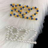 1922 Pearl Number Pin Brooch Golden Personality Clothing Accessories