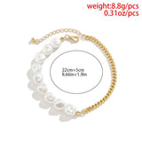Pearl Anklet Women Beaded Bracelet Foot Jewelry