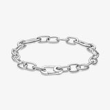 Pearl Chain Bracelet for Women Tiny Charms Hoop Link Bracelet