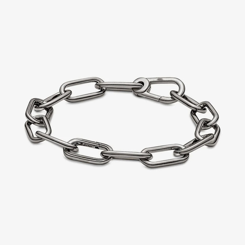 Pearl Chain Bracelet for Women Tiny Charms Hoop Link Bracelet