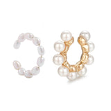 Crystal Hoop Earrings Punk Jewelry No Piercing