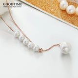Elegant 925 Silver Pearl Choker Necklace for Women