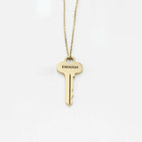Personalised Key Pendant Women Necklace Carving Name Stainless Steel Necklace