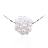 Personalised Pearl Necklace 925 Sterling Silver Small Pearl Pendant
