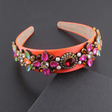 Colorful Rhinestone Headband for Ladies Prom Party Travel