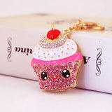Cartoon Cake Lady Bag Pendant Personality Key Chain Holiday Gift