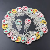 Personality Smiley Face Rhinestone Tassel Brooch Girls Street Gift Accessories