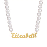 Graceful Woman Pearl Name Necklace & Pendant