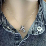 Pin Pendant Necklace Women's Broochh Choker Necklace Brinco Birthday Gift