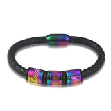 Beaded Leather Bracelet for Men