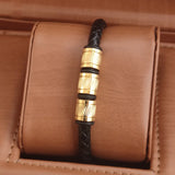 Beaded Leather Bracelet for Men