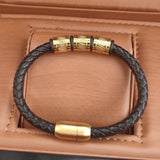 Beaded Leather Bracelet for Men
