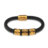 Beaded Leather Bracelet for Men