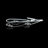 Plum Blossom Pendant Anklet 925 Sterling Silver Lucky Flower Anklets
