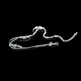 Plum Blossom Pendant Anklet 925 Sterling Silver Lucky Flower Anklets