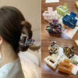 Geometry Acetate Ponytail Clip for Women OL Style Hair Accessories