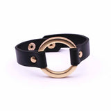 Wide Circle Buckle Charm Wrap Bracelet Adjustable Women Jewelry