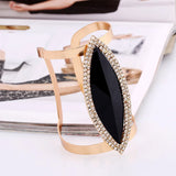 Geometric Resin Bangles Women Resin Crystal Bracelet Cuff Bangle