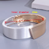 Geometric Round Women's Bracelet Bangle Metal Cuff Bangles