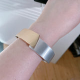 Geometric Round Women's Bracelet Bangle Metal Cuff Bangles