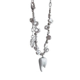 Vintage Punk Rock Tooth Pendant Necklace for Women