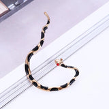 Punk Style Red Eyes Snake Earrings Stud Cuff Jewelry